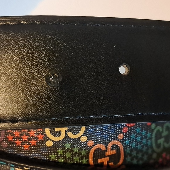 Gucci Supreme Monogram Psychedelic Belt Made In Italy Size 48/120 Colorful Fun - Picture 4 of 9